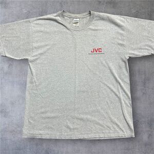 Gildan Vintage Y2K JVC Mobile Entertainment Audio EXAD Grey T-Shirt Mens Size XL